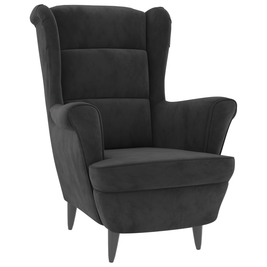 vidaXL Sillón de terciopelo gris oscuro