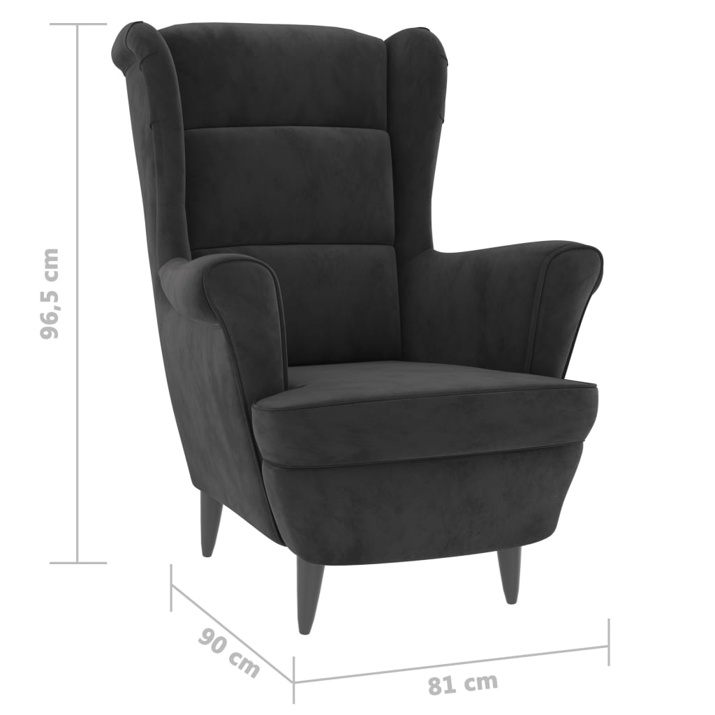 vidaXL Sillón de terciopelo gris oscuro