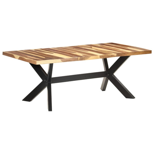 vidaXL Mesa de comedor madera maciza con acabado miel 200x100x75 cm