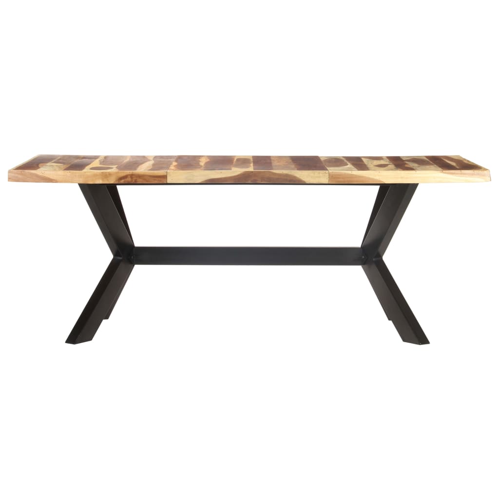 vidaXL Mesa de comedor madera maciza con acabado miel 200x100x75 cm