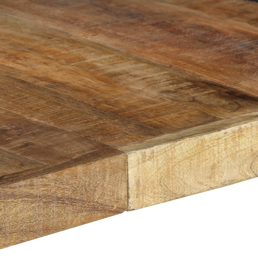 vidaXL Mesa de comedor madera de mango rugosa 140x140x75 cm