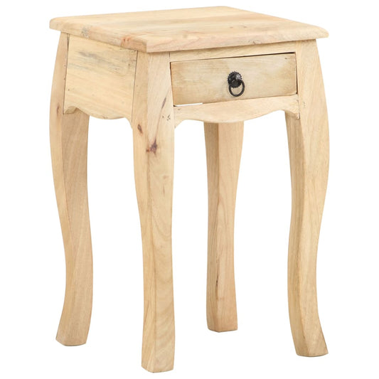 vidaXL Mesita de noche de madera maciza de mango 28x28x46 cm