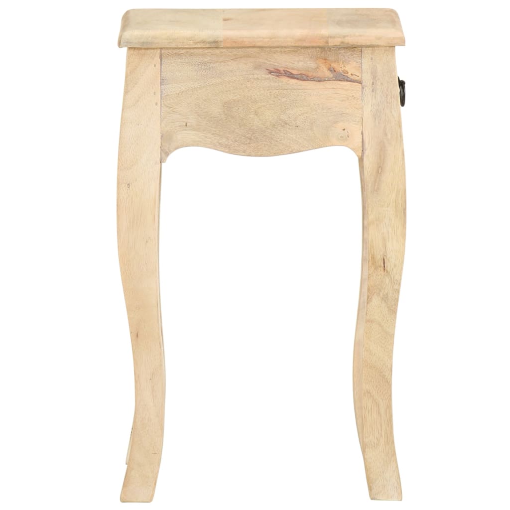 vidaXL Mesita de noche de madera maciza de mango 28x28x46 cm