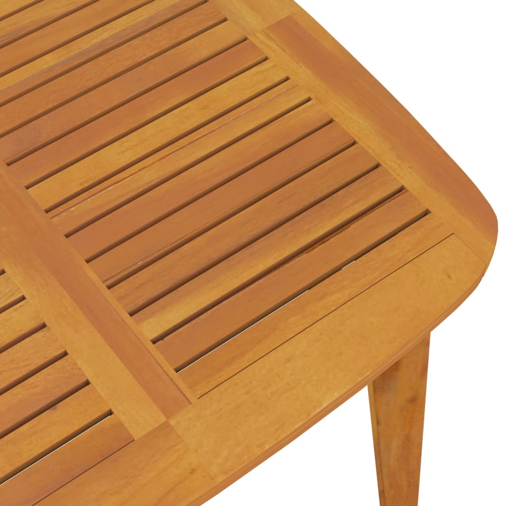 vidaXL Mesa de jardín madera maciza de acacia 85x85x75 cm