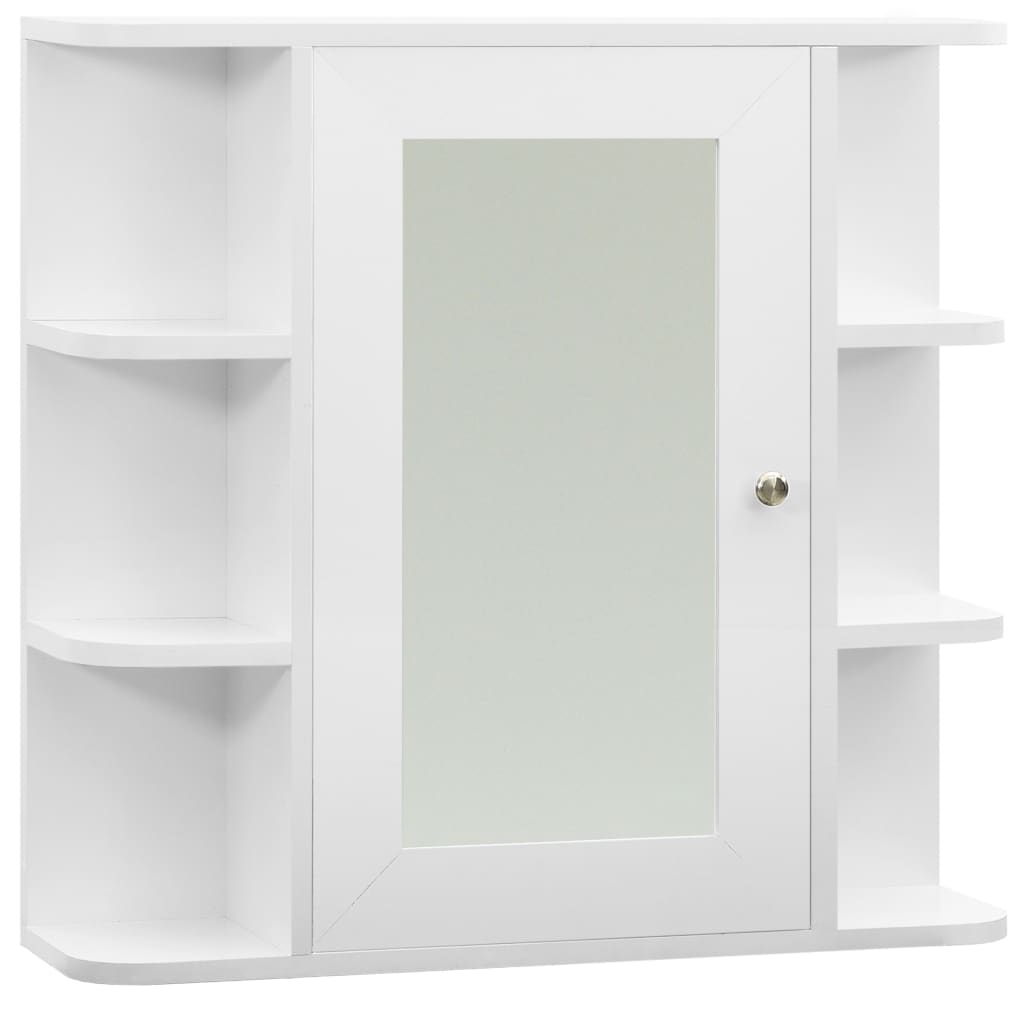 vidaXL Armario de baño con espejo blanco 66x17x63 cm MDF