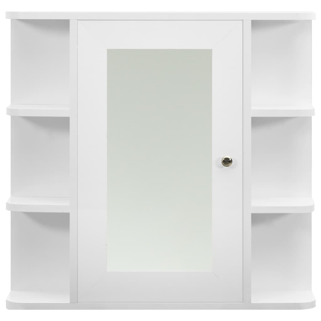 vidaXL Armario de baño con espejo blanco 66x17x63 cm MDF