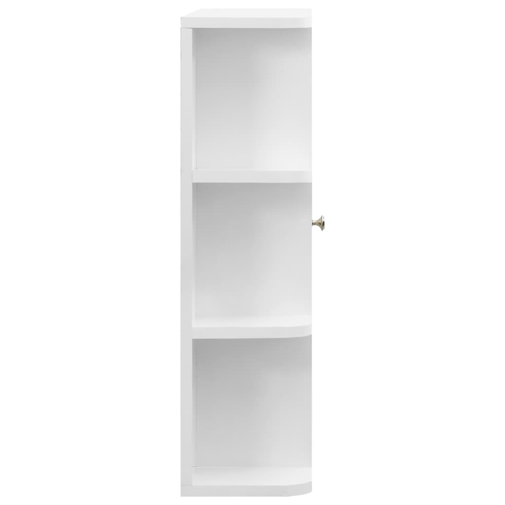 vidaXL Armario de baño con espejo blanco 66x17x63 cm MDF