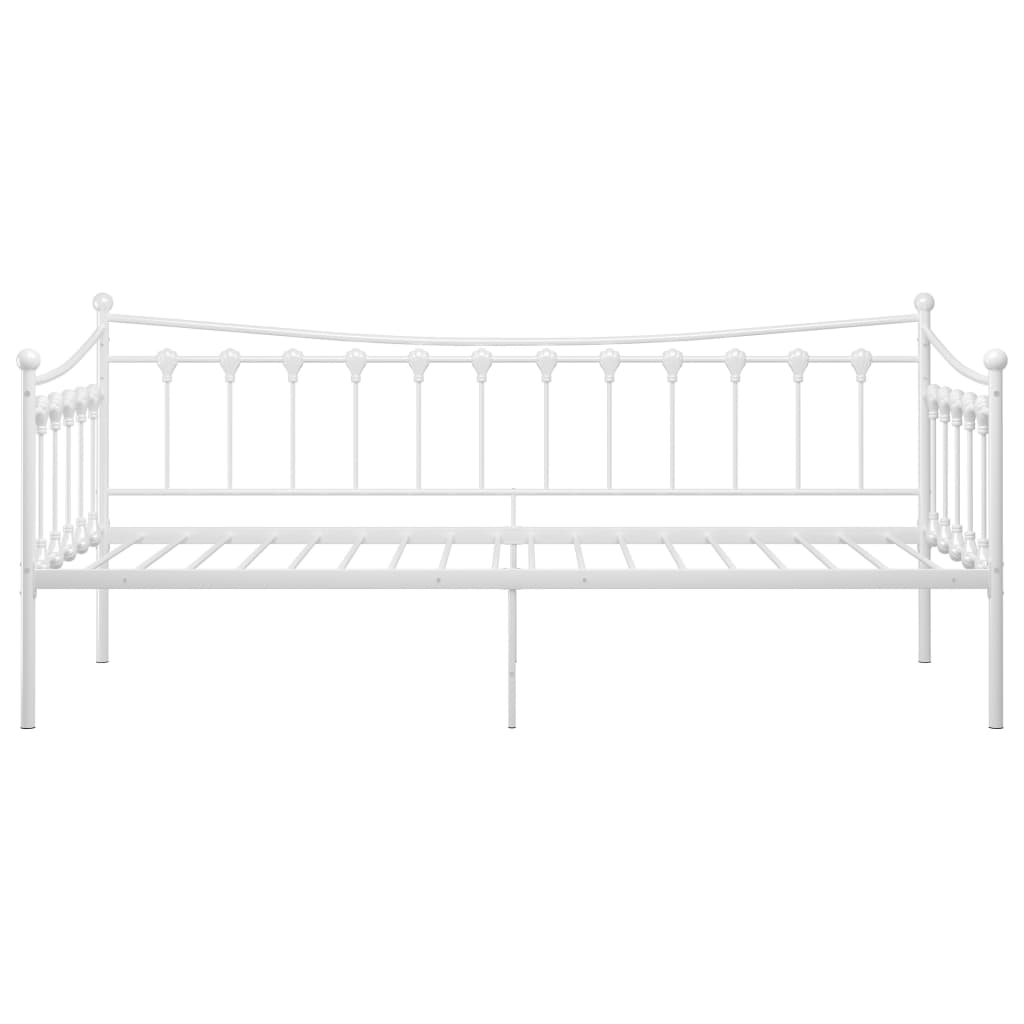 vidaXL Estructura de sofá cama sin colchón metal blanco 90x200 cm