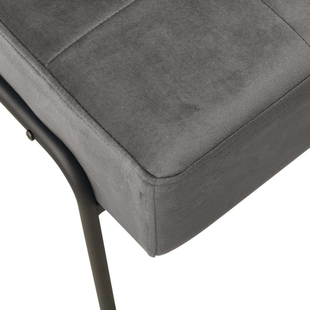 vidaXL Silla de relajación de terciopelo gris oscuro 65x79x87 cm