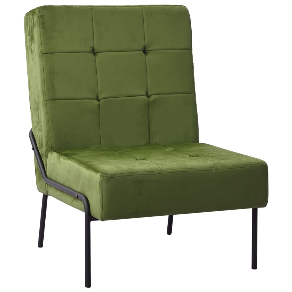 vidaXL Silla de relajación de terciopelo verde claro 65x79x87 cm