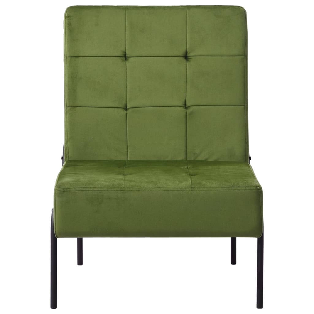 vidaXL Silla de relajación de terciopelo verde claro 65x79x87 cm