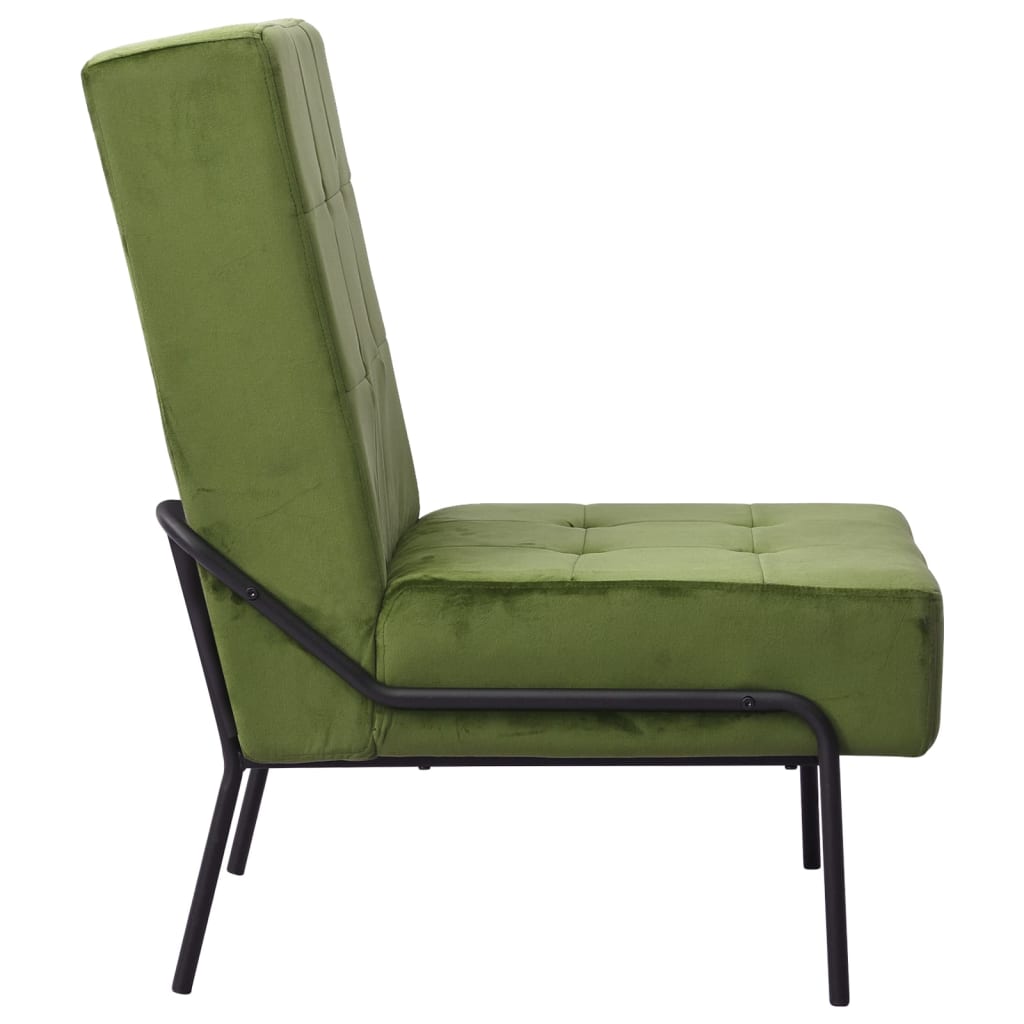 vidaXL Silla de relajación de terciopelo verde claro 65x79x87 cm