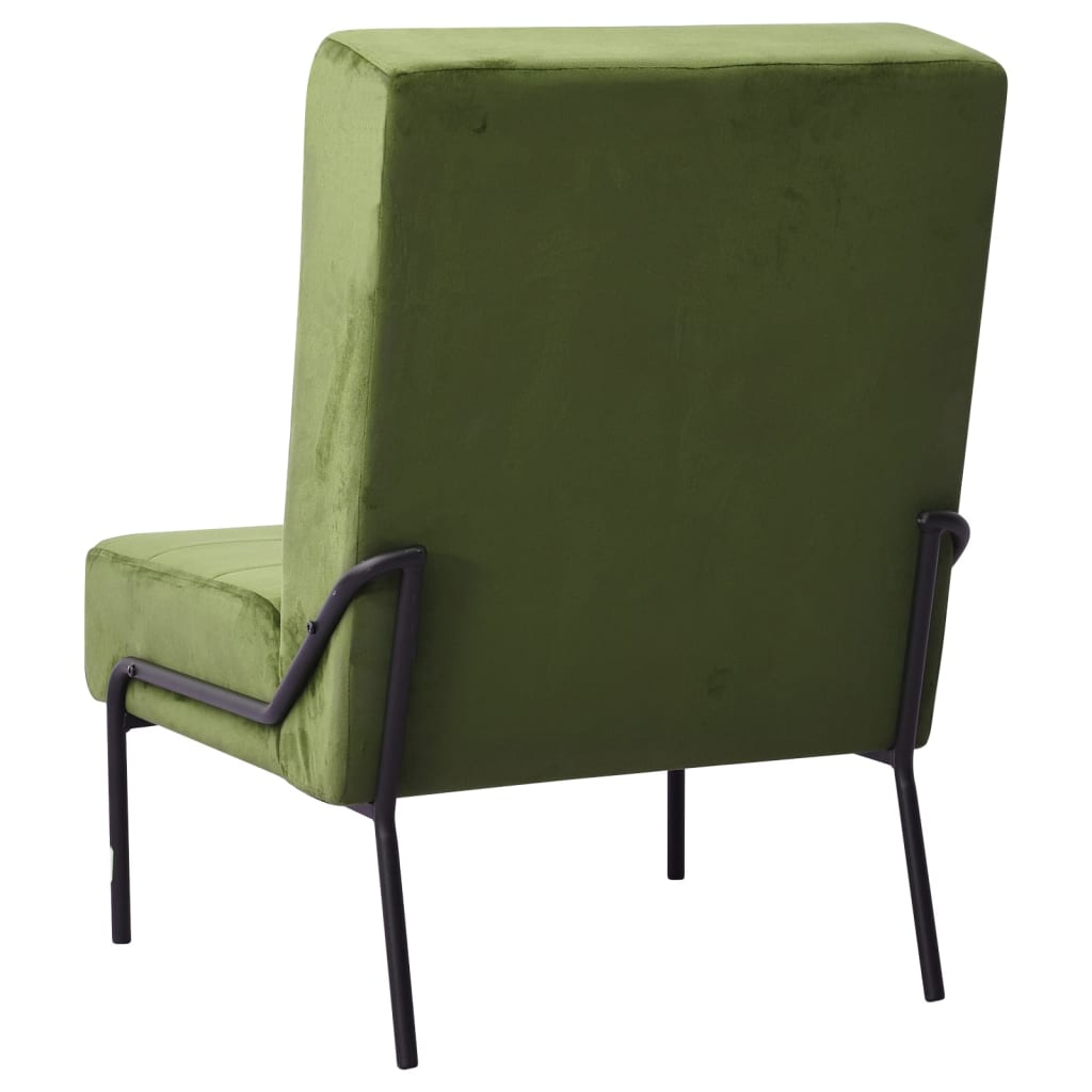 vidaXL Silla de relajación de terciopelo verde claro 65x79x87 cm