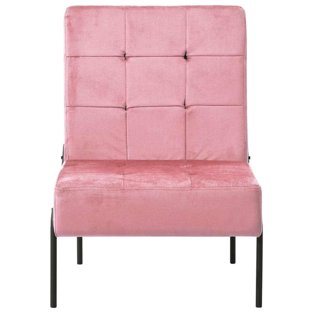 vidaXL Silla de relajación de terciopelo rosa 65x79x87 cm