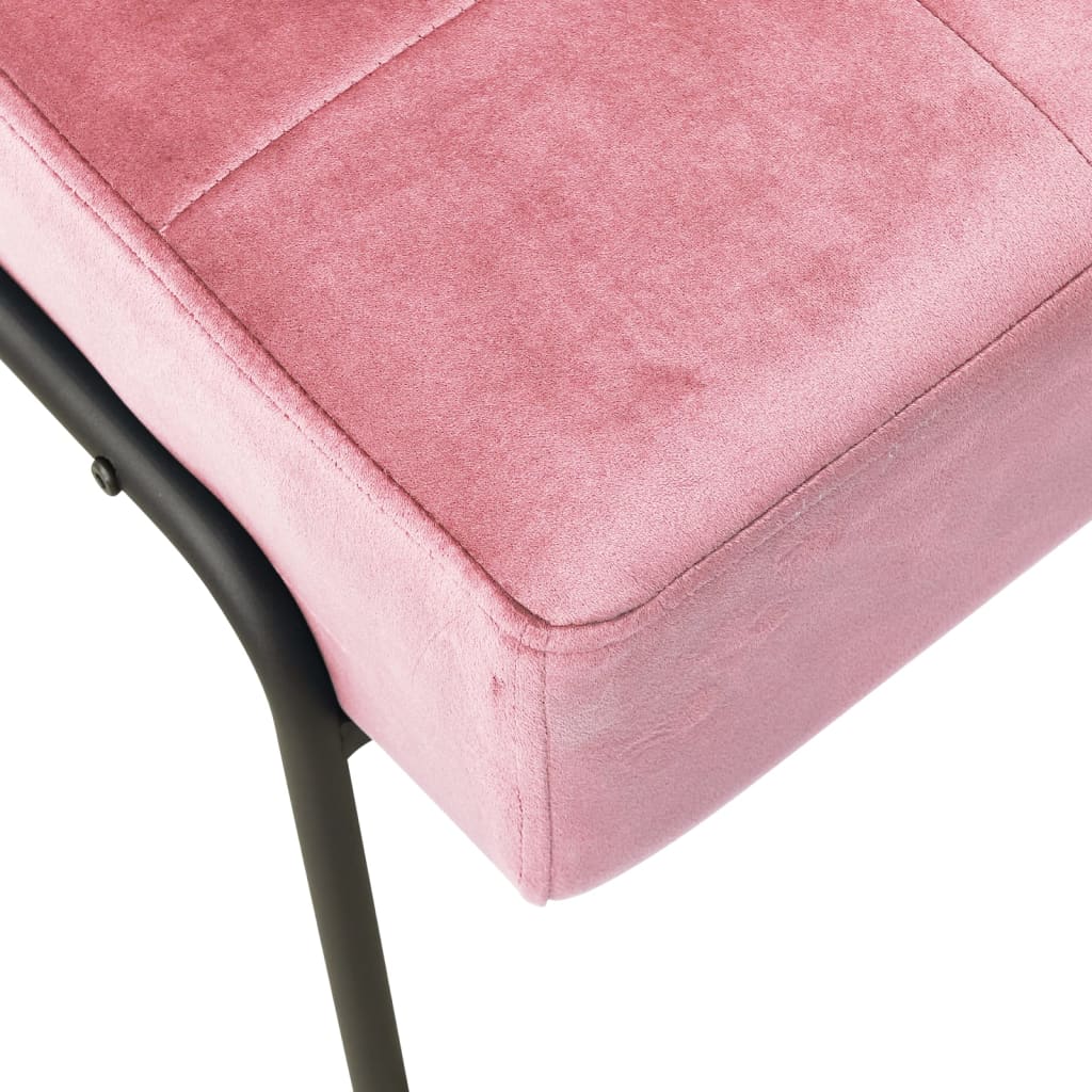 vidaXL Silla de relajación de terciopelo rosa 65x79x87 cm