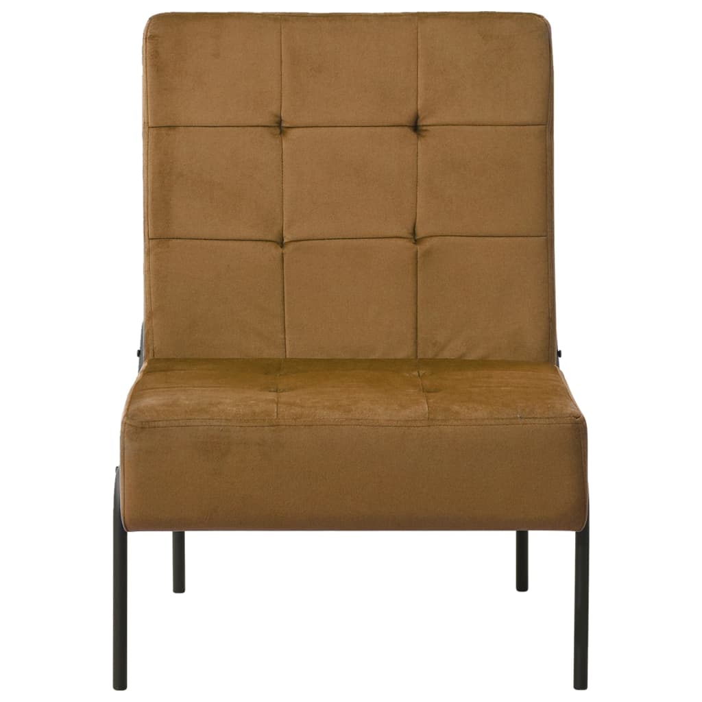 vidaXL Silla de relajación de terciopelo marrón 65x79x87 cm