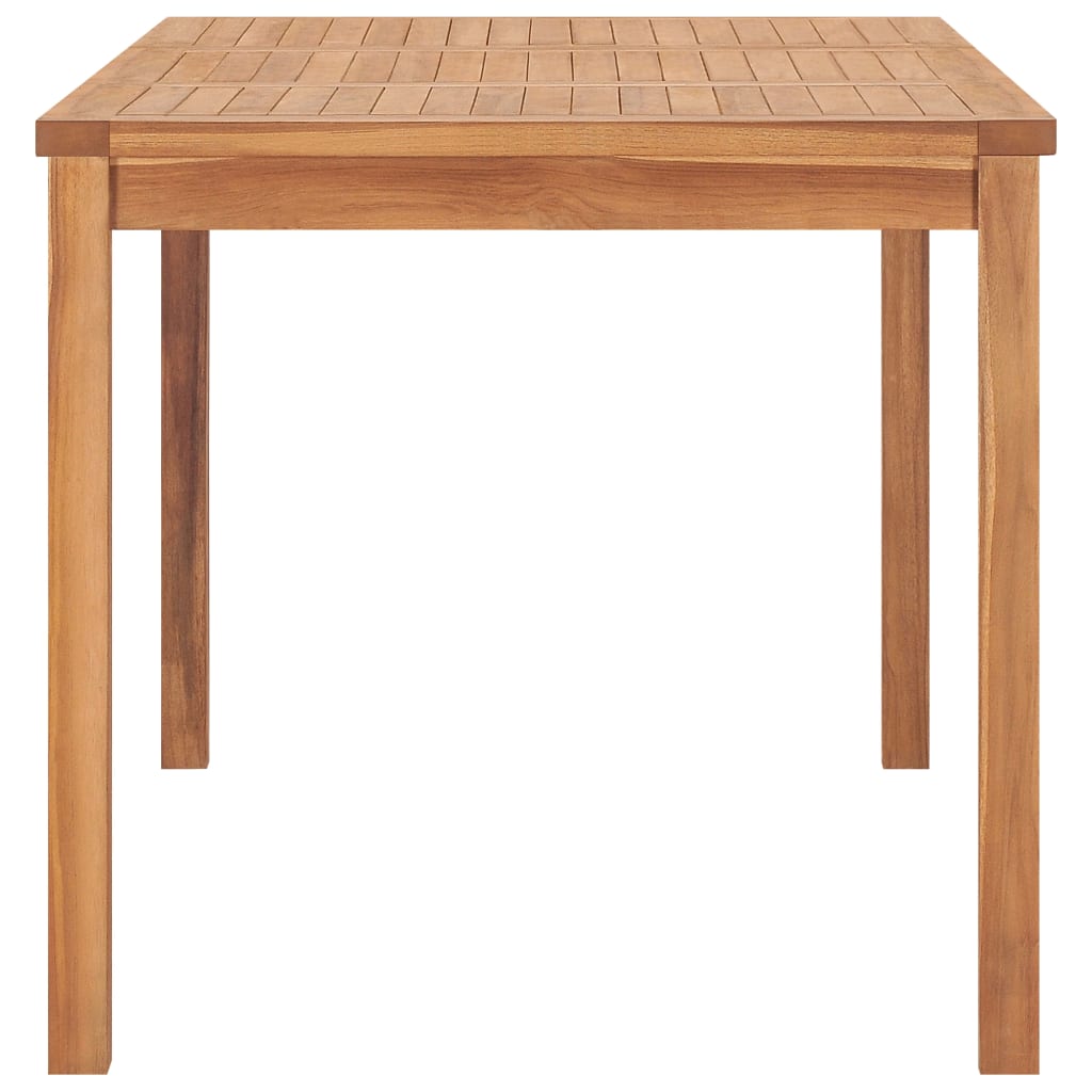 vidaXL Mesa de comedor de jardín madera maciza de teca 140x80x77 cm