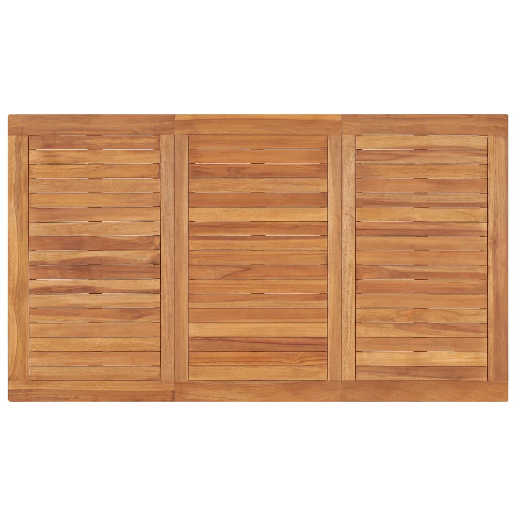 vidaXL Mesa de comedor de jardín madera maciza de teca 140x80x77 cm