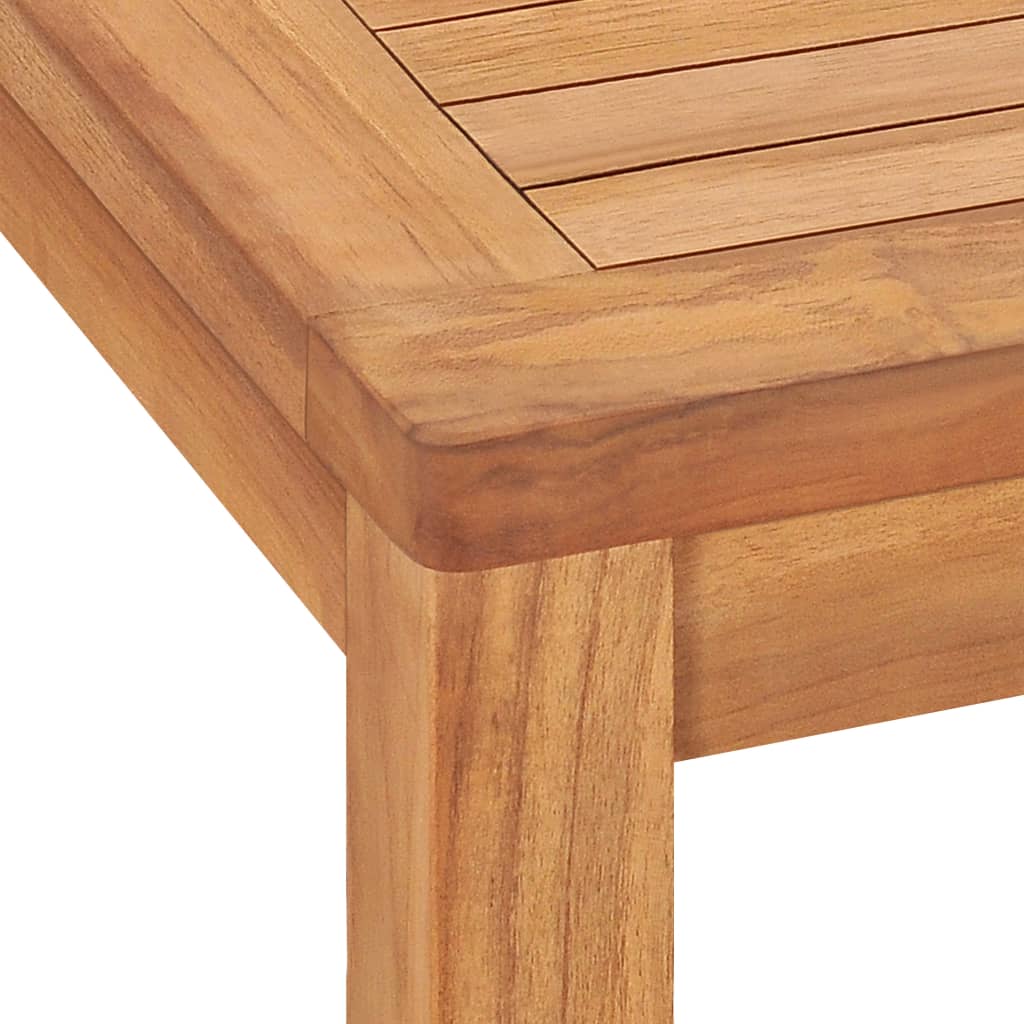 vidaXL Mesa de comedor de jardín madera maciza de teca 140x80x77 cm