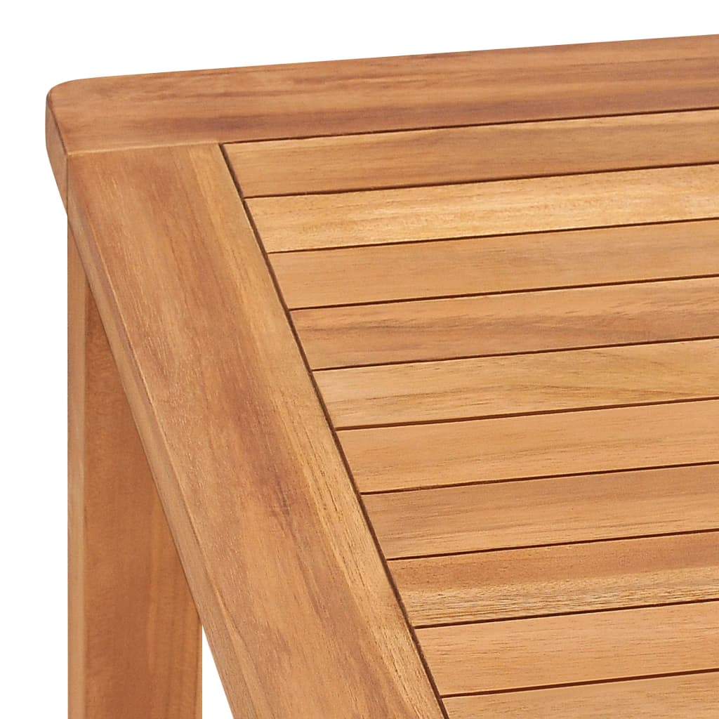 vidaXL Mesa de comedor de jardín madera maciza de teca 140x80x77 cm