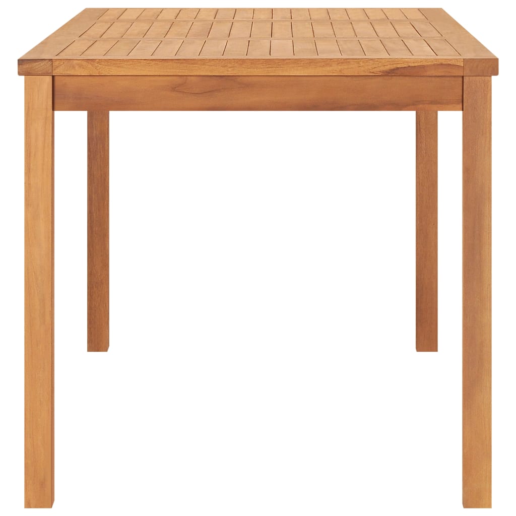 vidaXL Mesa de comedor de jardín madera maciza de teca 160x80x77 cm