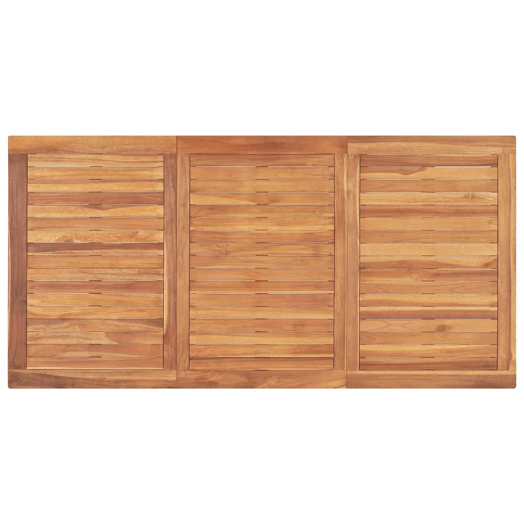 vidaXL Mesa de comedor de jardín madera maciza de teca 160x80x77 cm