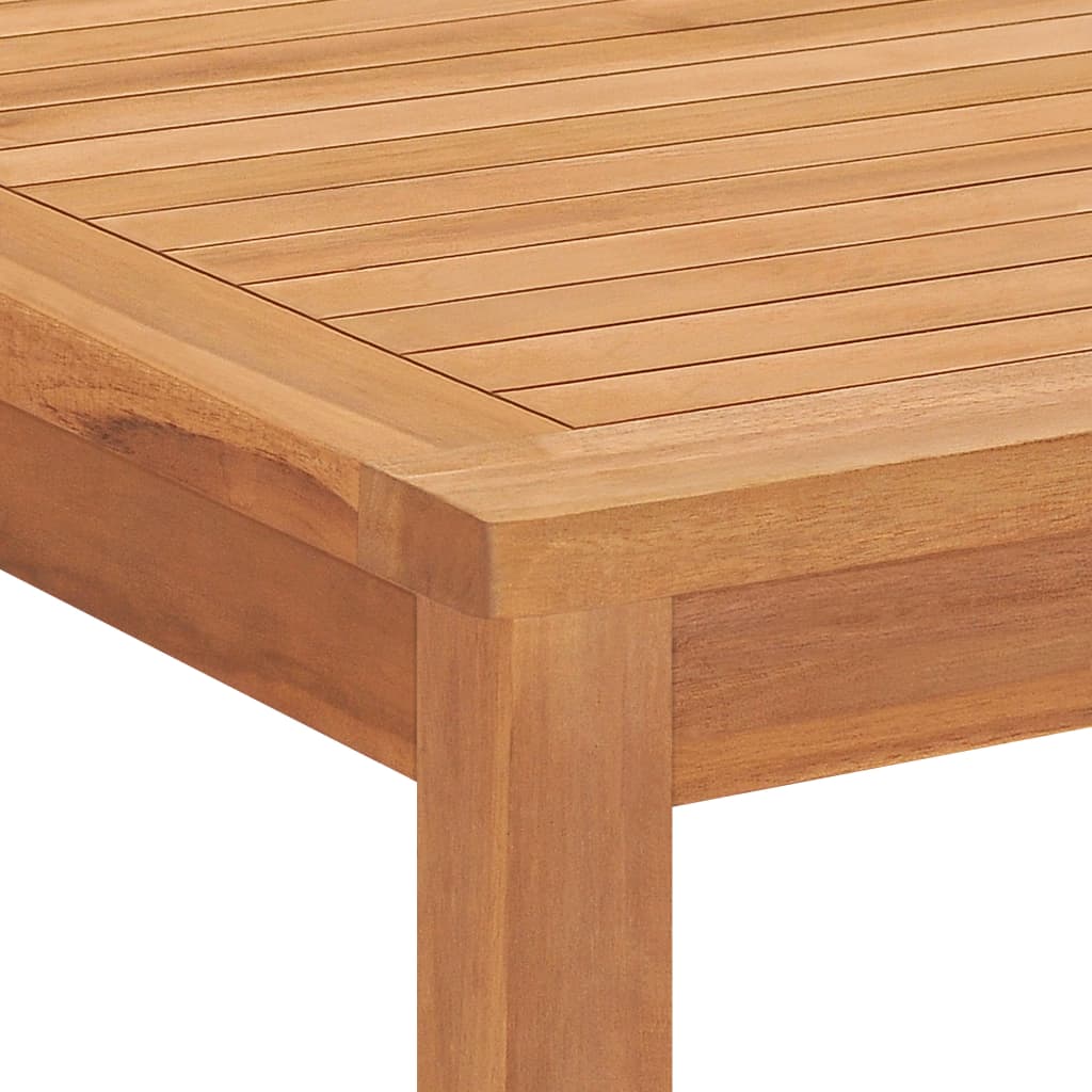 vidaXL Mesa de comedor de jardín madera maciza de teca 160x80x77 cm