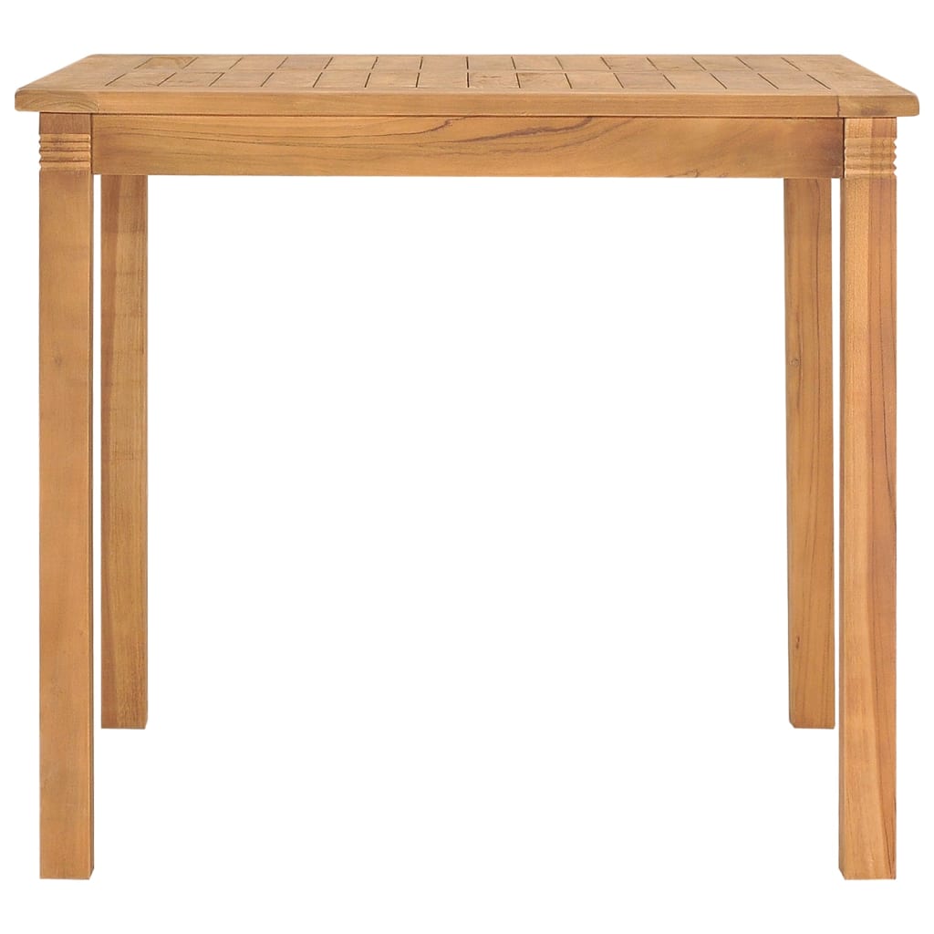 vidaXL Mesa de jardín de madera maciza de teca 85x85x75 cm