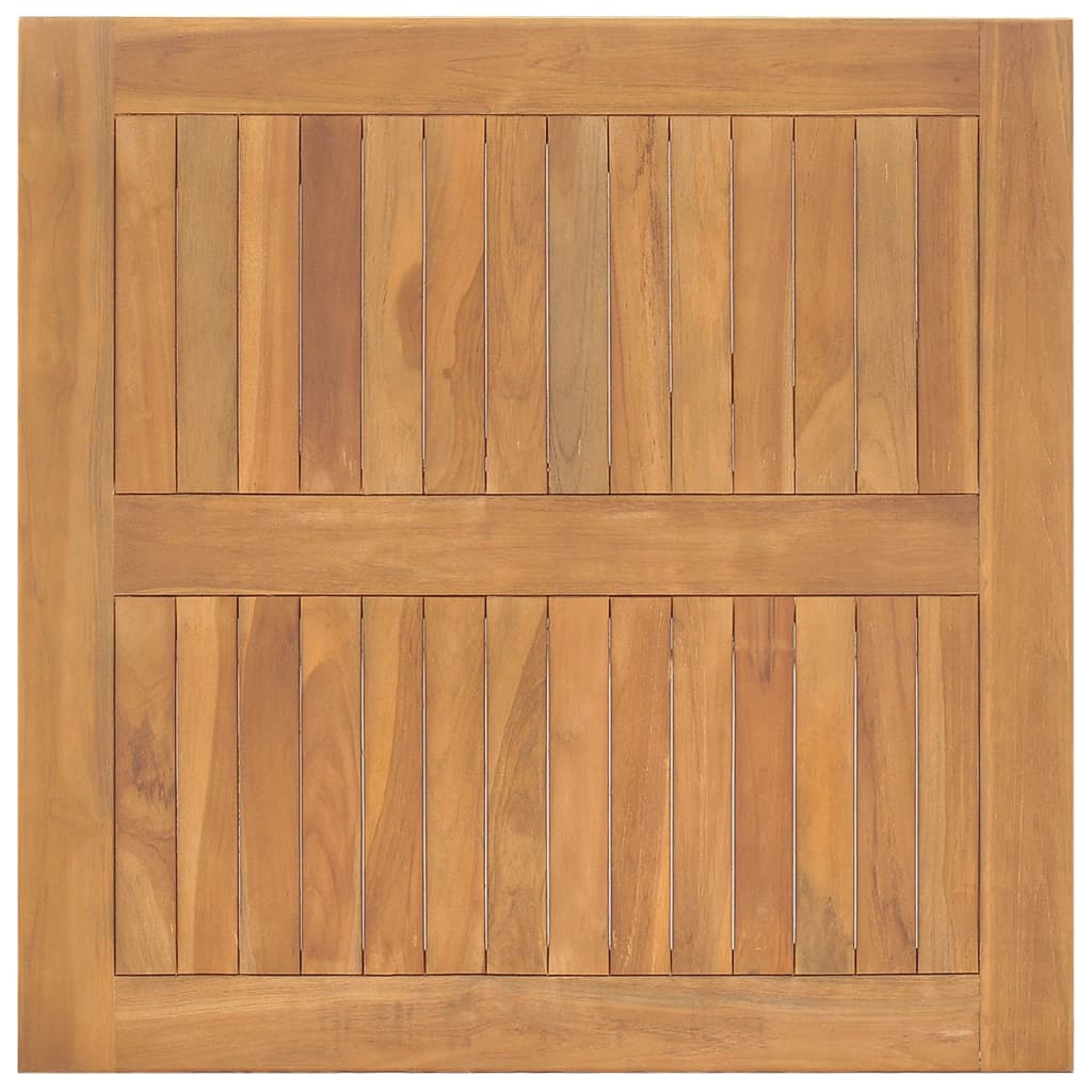 vidaXL Mesa de jardín de madera maciza de teca 85x85x75 cm