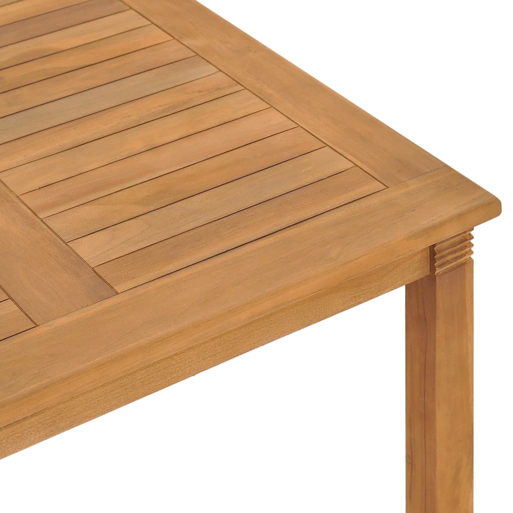 vidaXL Mesa de jardín de madera maciza de teca 85x85x75 cm