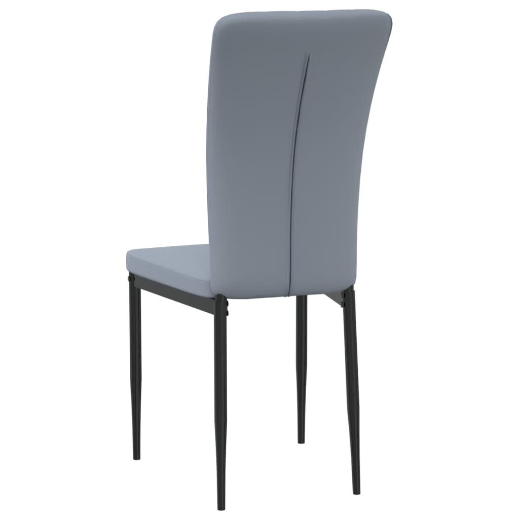 vidaXL Sillas de comedor 2 unidades terciopelo gris claro