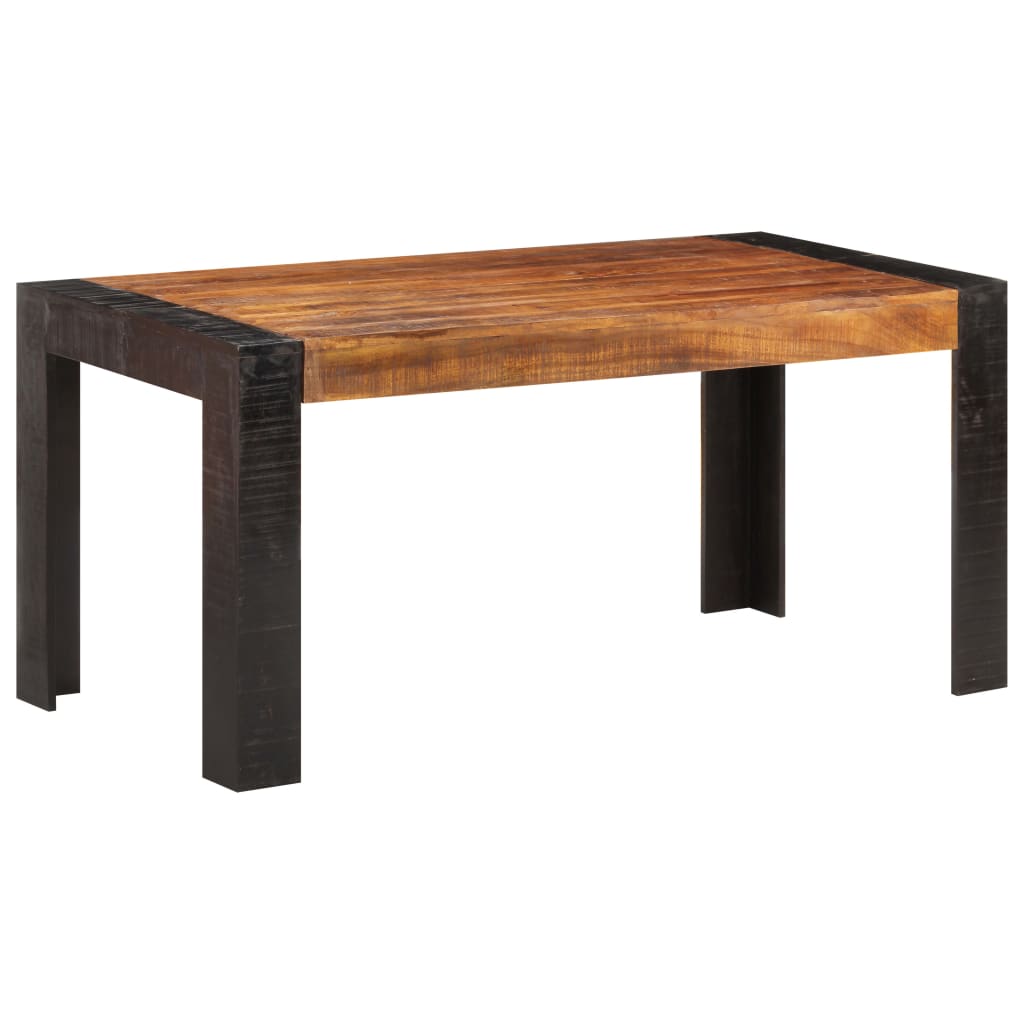 vidaXL Mesa de comedor de madera maciza de mango 160x80x76 cm