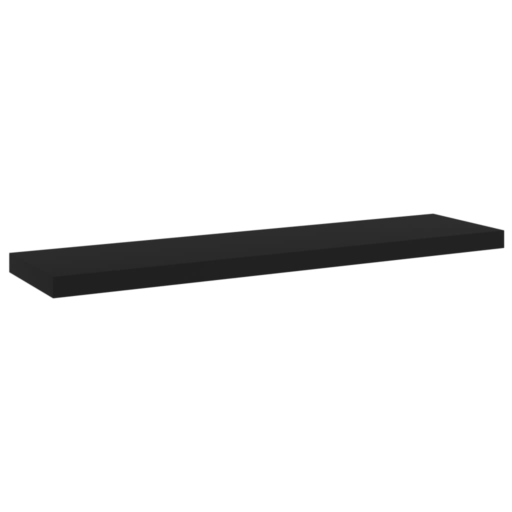 vidaXL Estantes para estantería 4 uds contrachapada negro 40x10x1,5cm