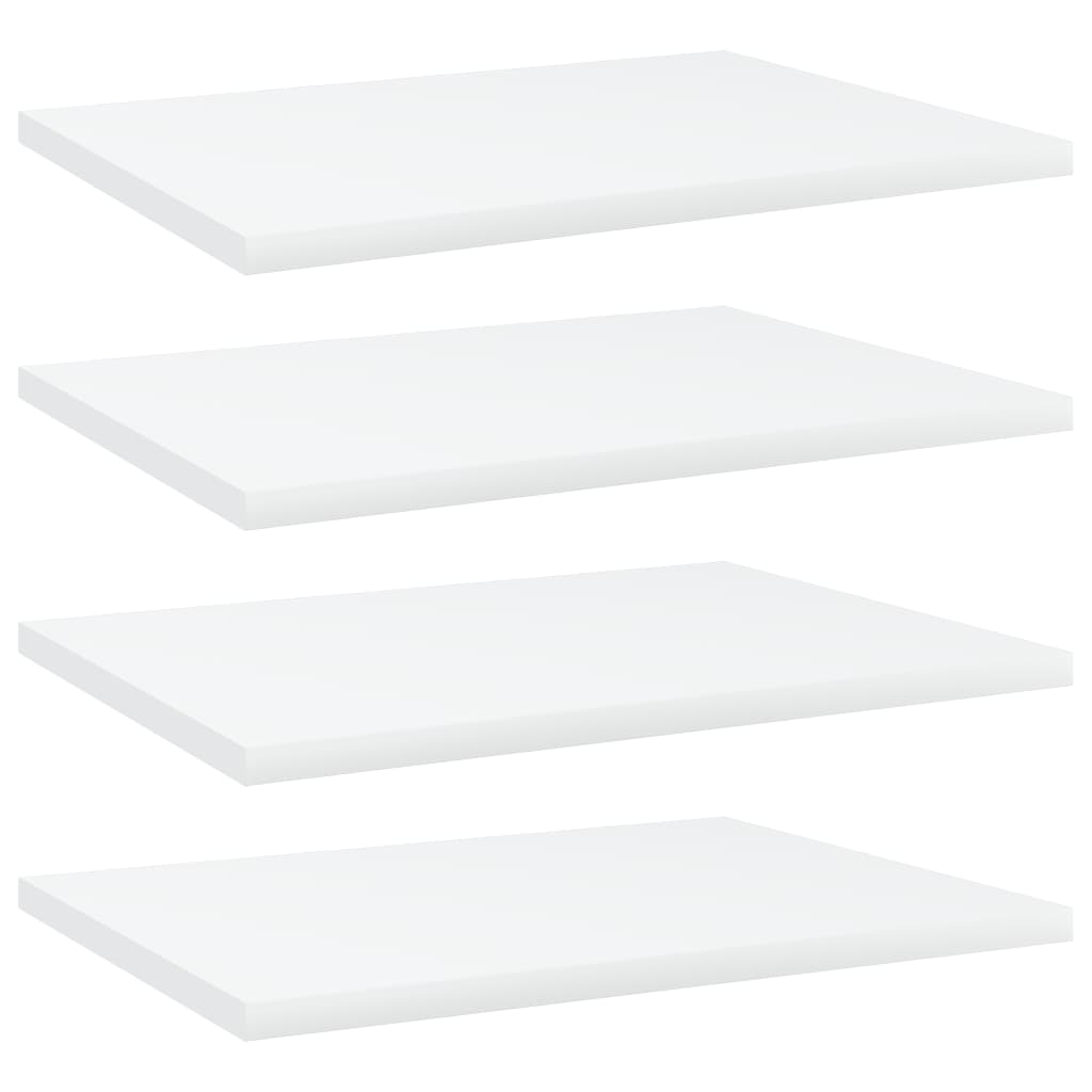 vidaXL Estantes para estantería 4 uds contrachapada blanco 40x30x1,5cm