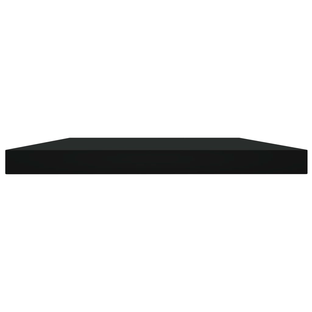 vidaXL Estantes para estantería 4 uds contrachapada negro 60x10x1,5 cm