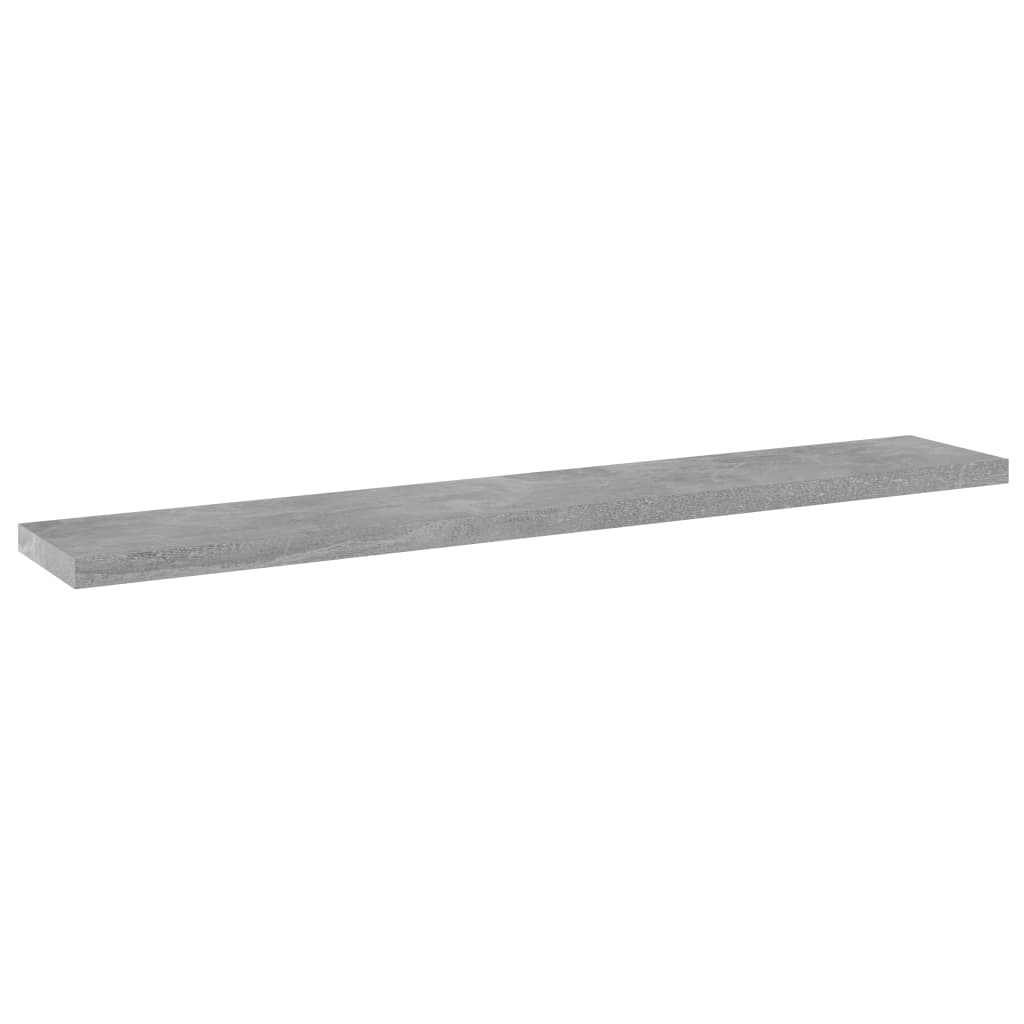 vidaXL Estante estantería 4uds contrachapada gris hormigón 60x10x1,5cm