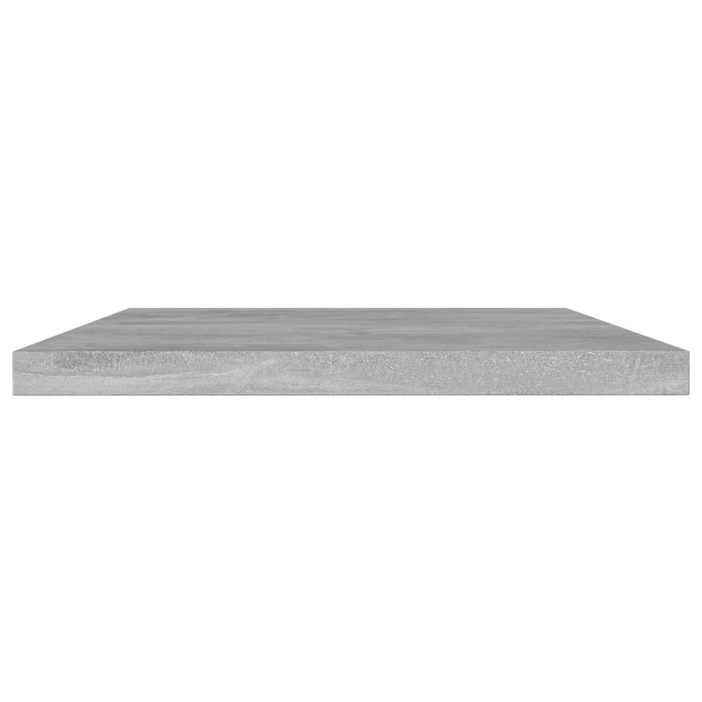 vidaXL Estante estantería 4uds contrachapada gris hormigón 60x10x1,5cm