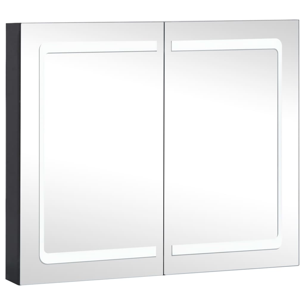 vidaXL Mueble de baño con espejo LED 80x12,2x68 cm