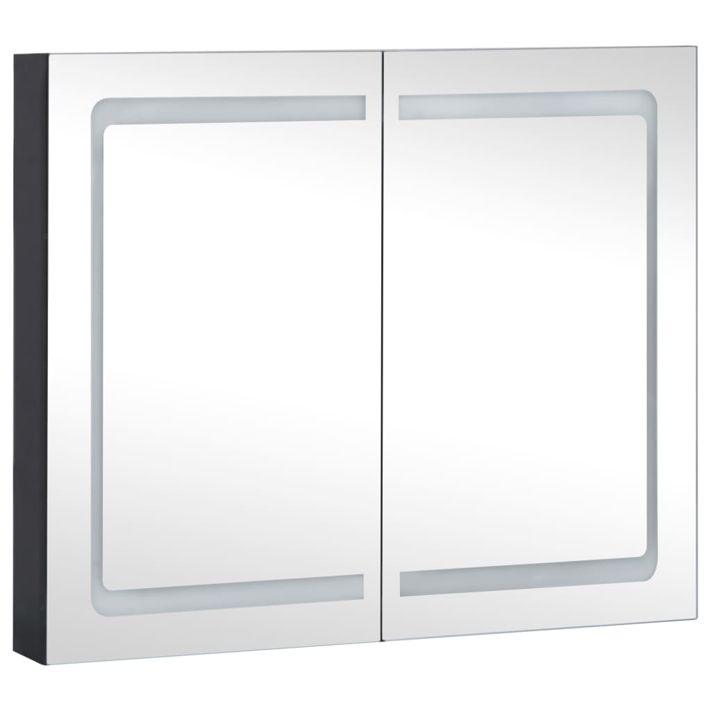 vidaXL Mueble de baño con espejo LED 80x12,2x68 cm