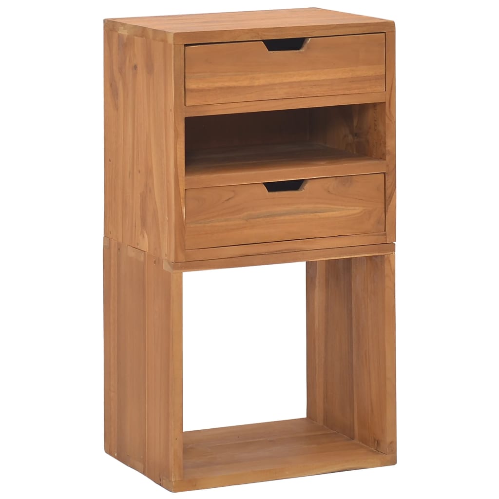 vidaXL Mueble de almacenaje madera maciza de teca 40x30x76 cm