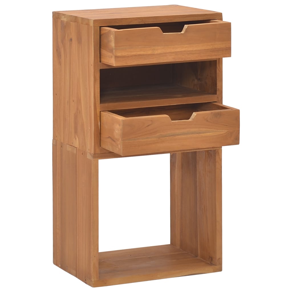 vidaXL Mueble de almacenaje madera maciza de teca 40x30x76 cm