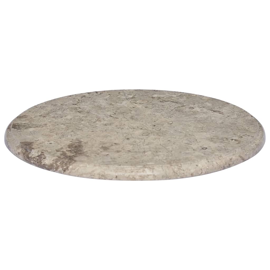 vidaXL Tablero para mesa mármol gris Ø50x2,5 cm