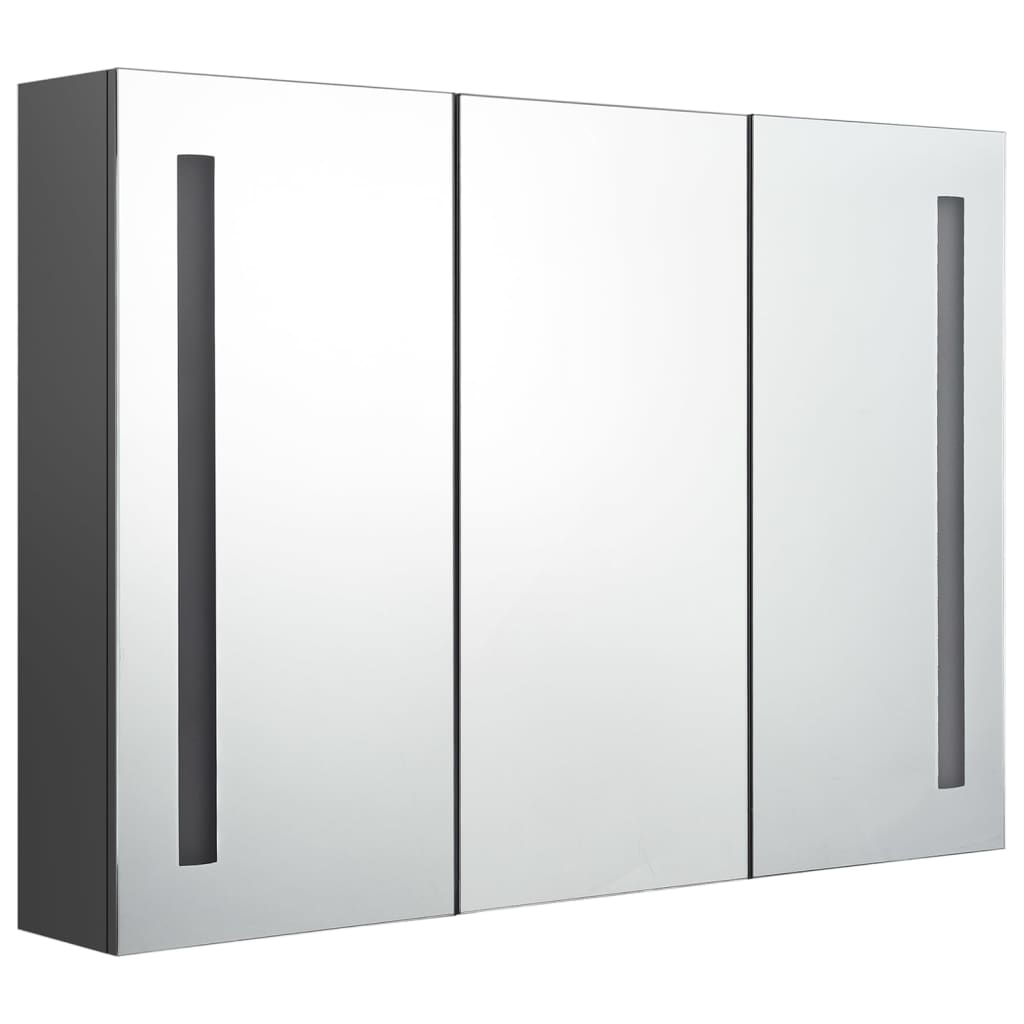 vidaXL Mueble de baño con espejo LED 89x14x62 cm