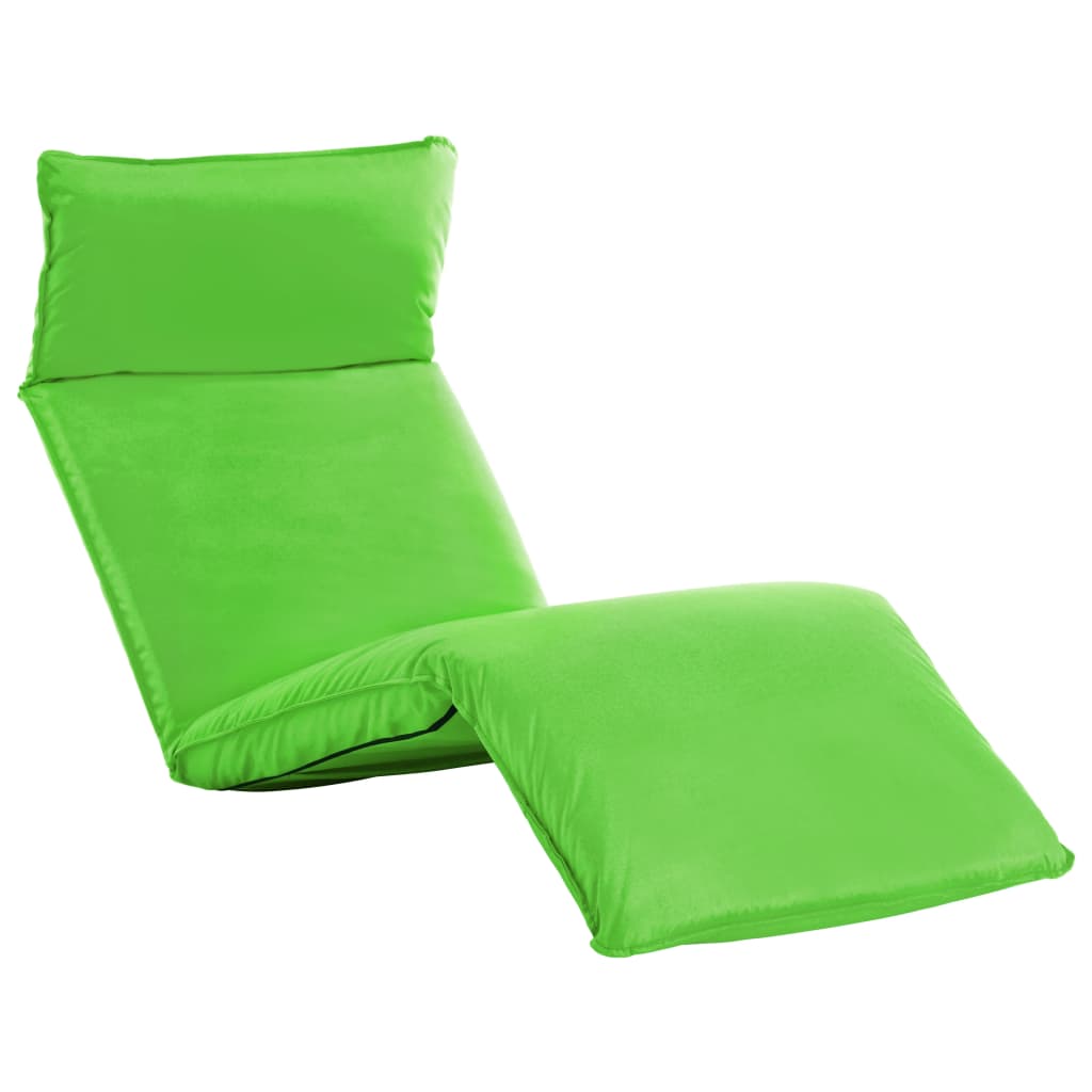 vidaXL Tumbona plegable de tela Oxford verde