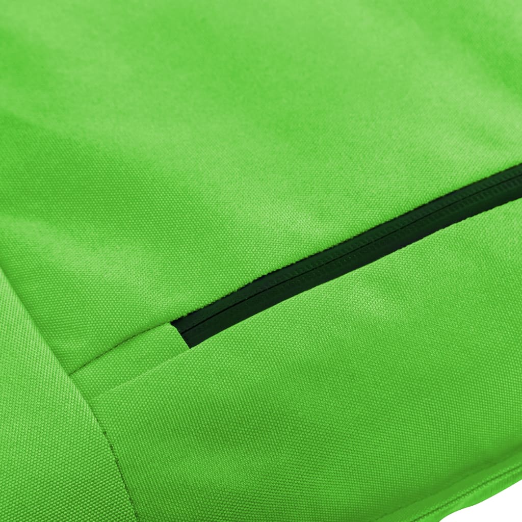 vidaXL Tumbona plegable de tela Oxford verde