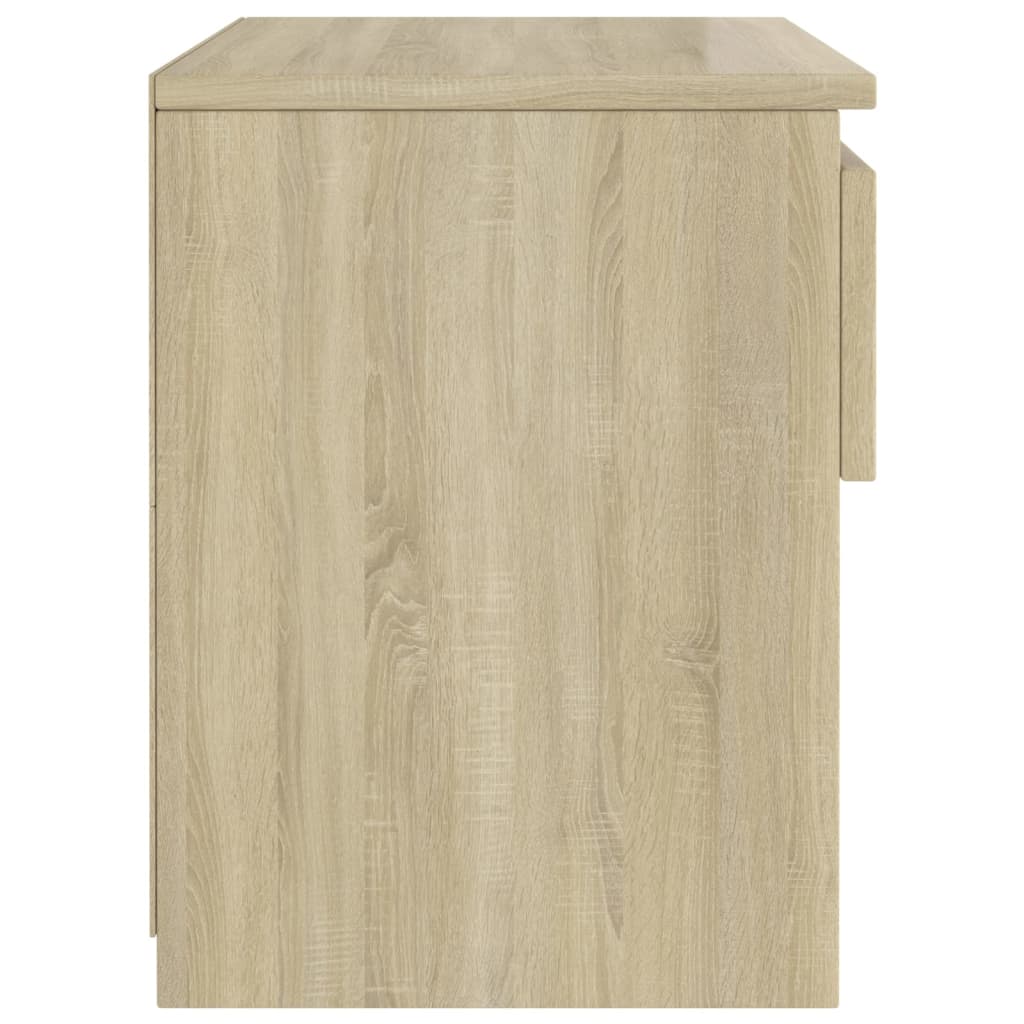 vidaXL Mesita de noche madera contrachapada color roble 40x30x39cm