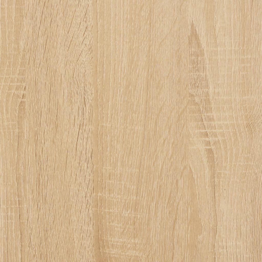 vidaXL Mesita de noche patas madera maciza roble Sonoma 40x35x50 cm