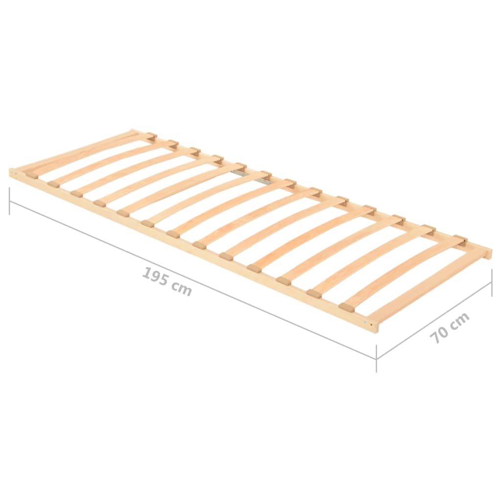 vidaXL Somier de láminas sin colchón con 13 listones 70x200 cm