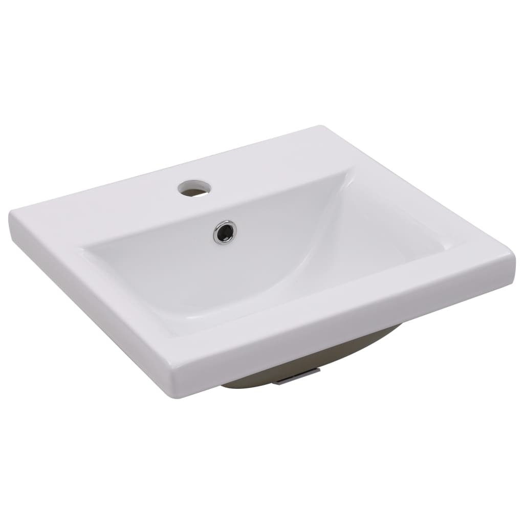 vidaXL Mueble con lavabo negro madera contrachapada