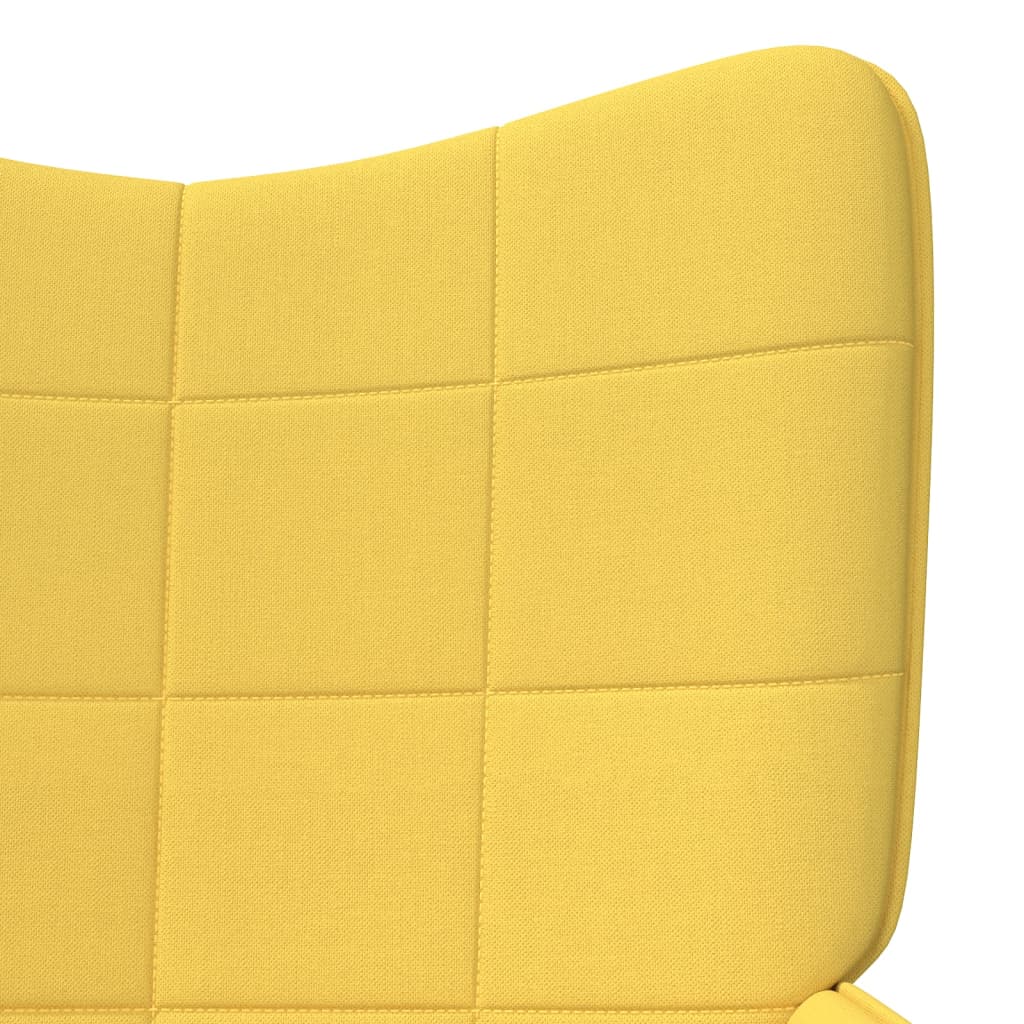 vidaXL Sillón de relax de tela amarillo mostaza